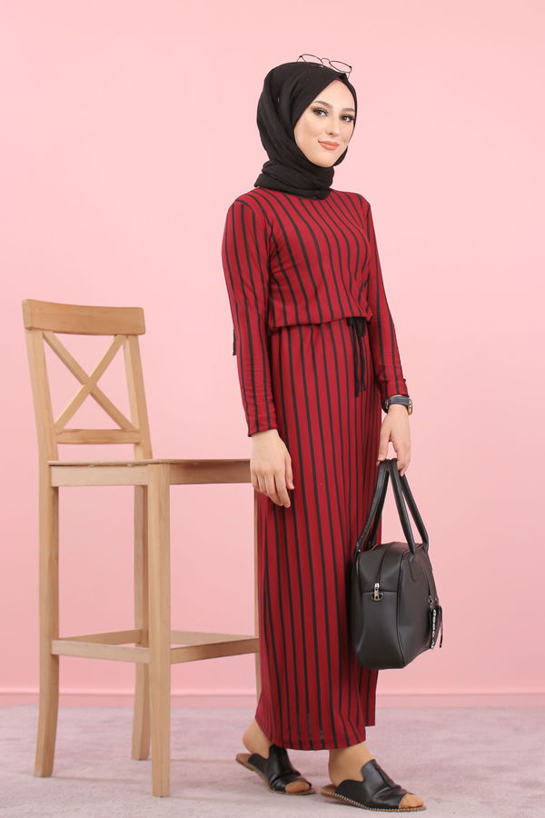 5254 ELBİSE Bordo - 5254