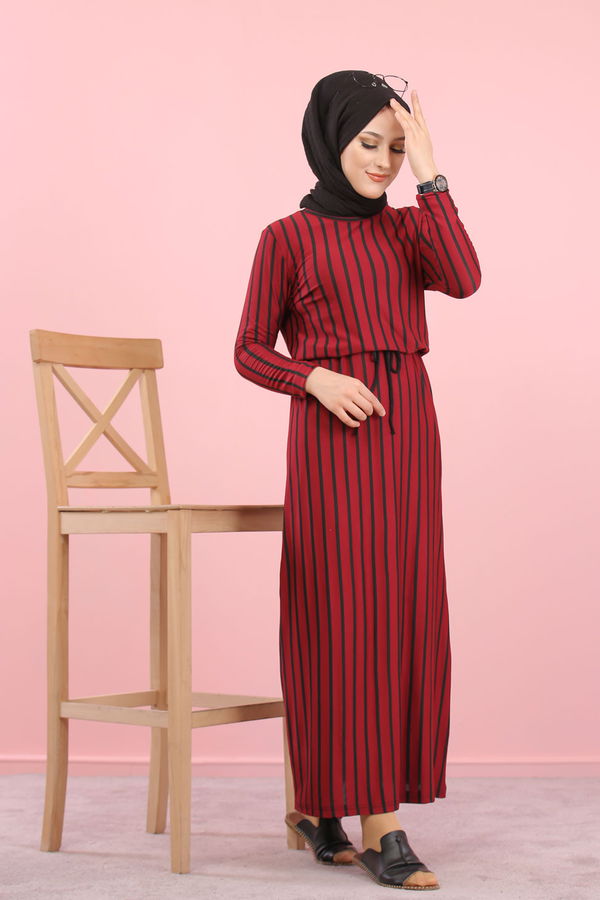 5254 ELBİSE Bordo - 5254