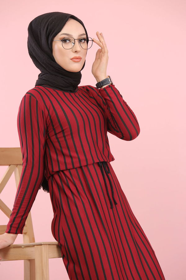 5254 ELBİSE Bordo - 5254