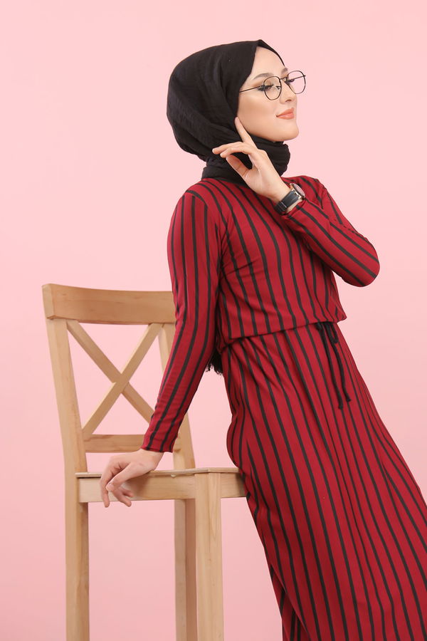 5254 ELBİSE Bordo - 5254