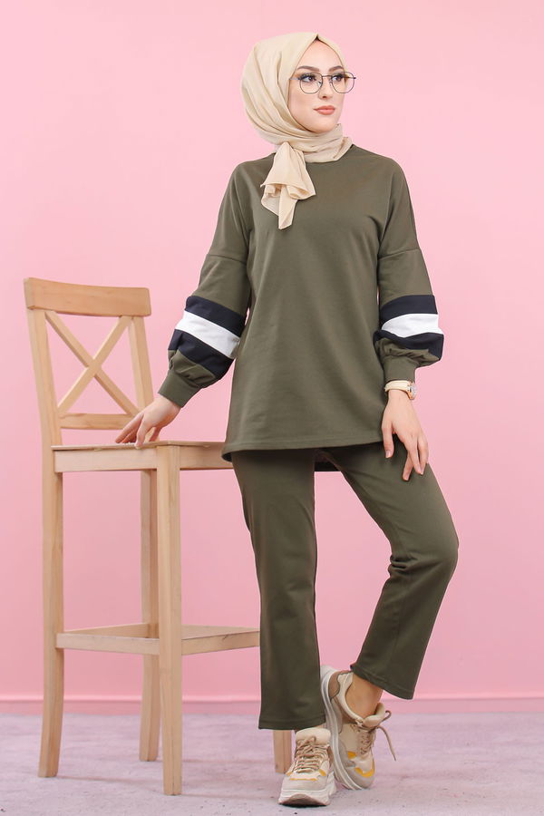 1362 TUNİK PANTOLON Haki - 1362