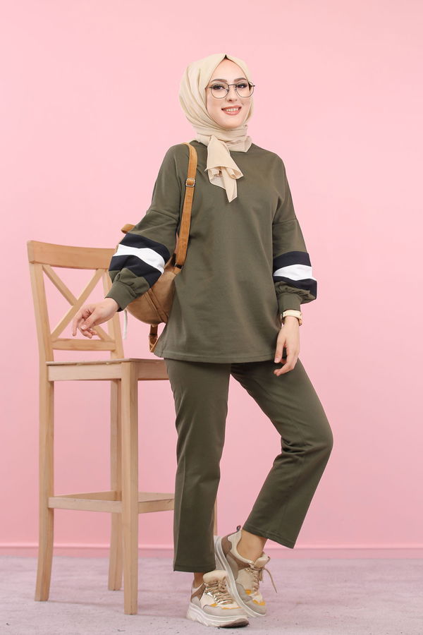 1362 TUNİK PANTOLON Haki - 1362