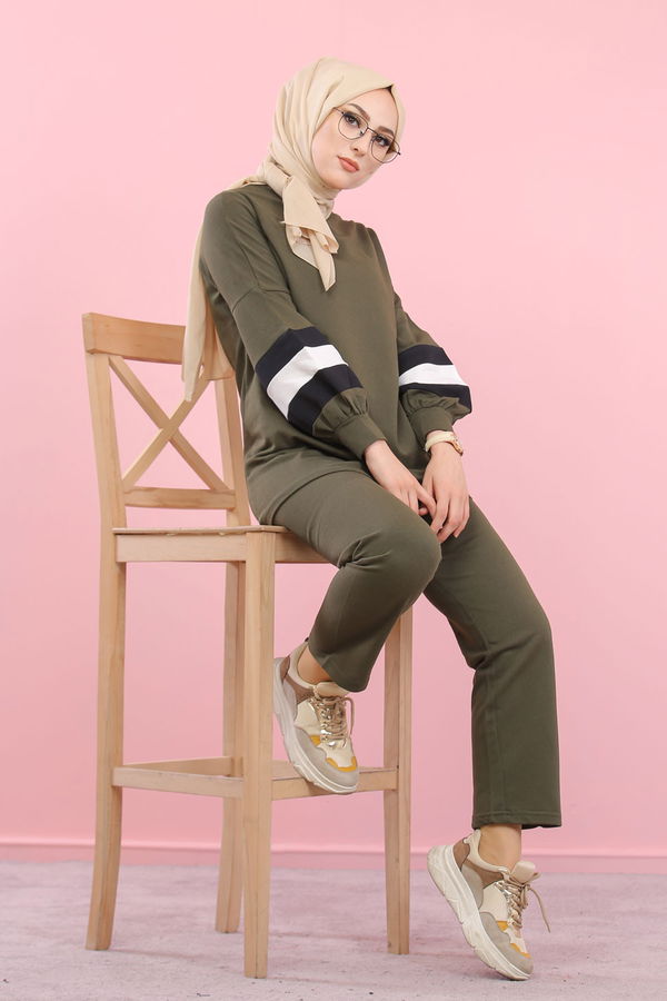 1362 TUNİK PANTOLON Haki - 1362