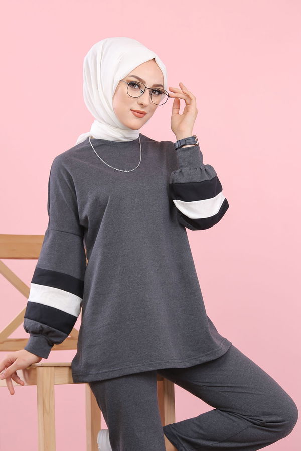 1362 TUNİK PANTOLON Antrasit - 1362
