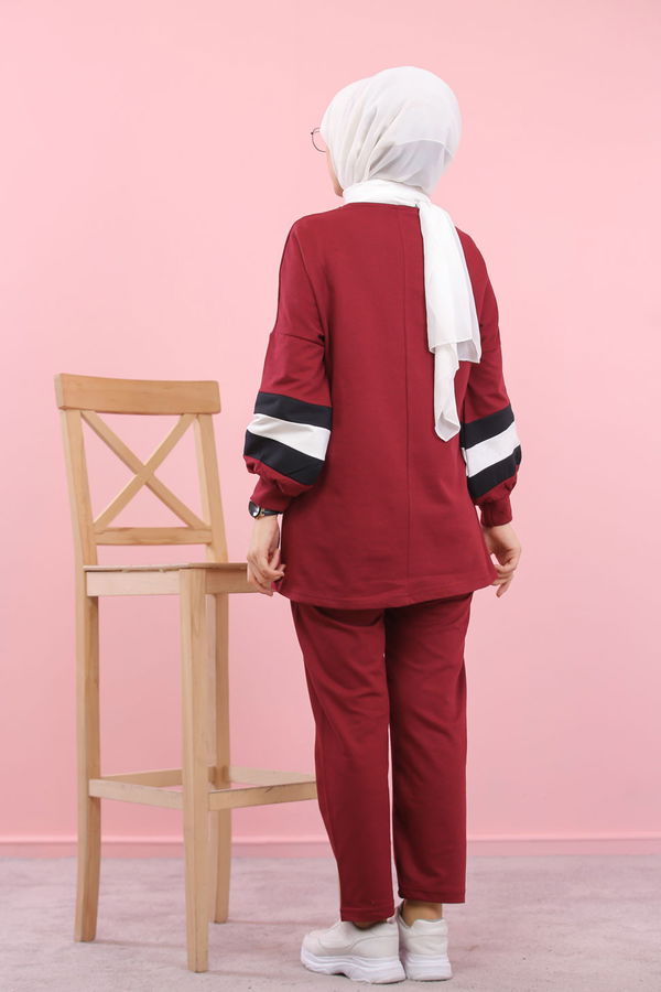 1362 TUNİK PANTOLON Bordo - 1362
