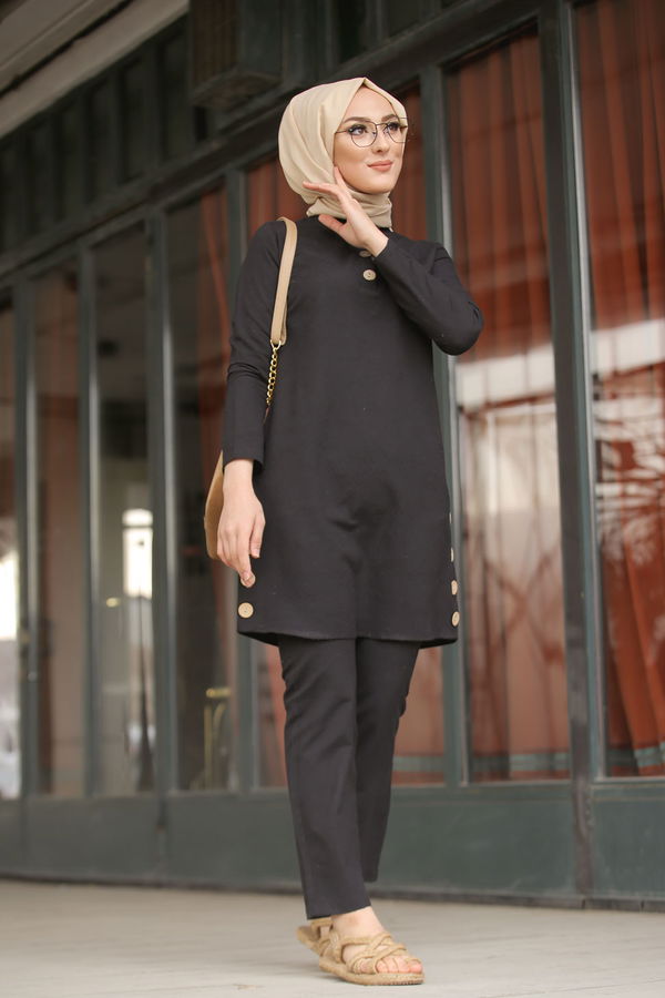 3014 Tunik Pantolon Siyah - 3014 SİYAH