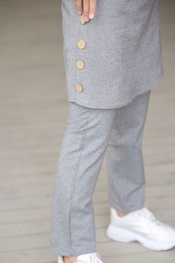 3014 Tunik Pantolon Gri - 3014
