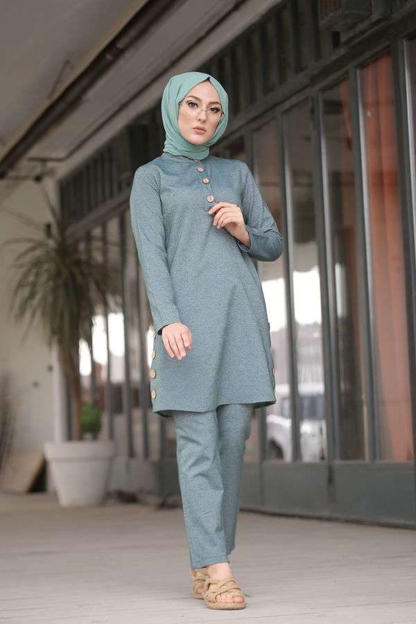 3014 Tunik Pantolon Yeşil - 3014