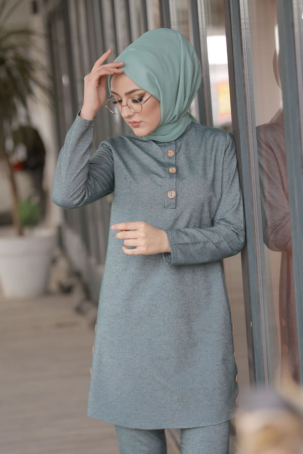 3014 Tunik Pantolon Yeşil - 3014