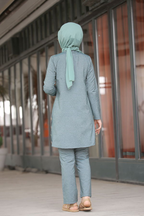 3014 Tunik Pantolon Yeşil - 3014