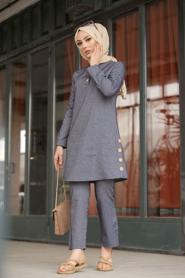3014 Tunik Pantolon Lacivert - 3014