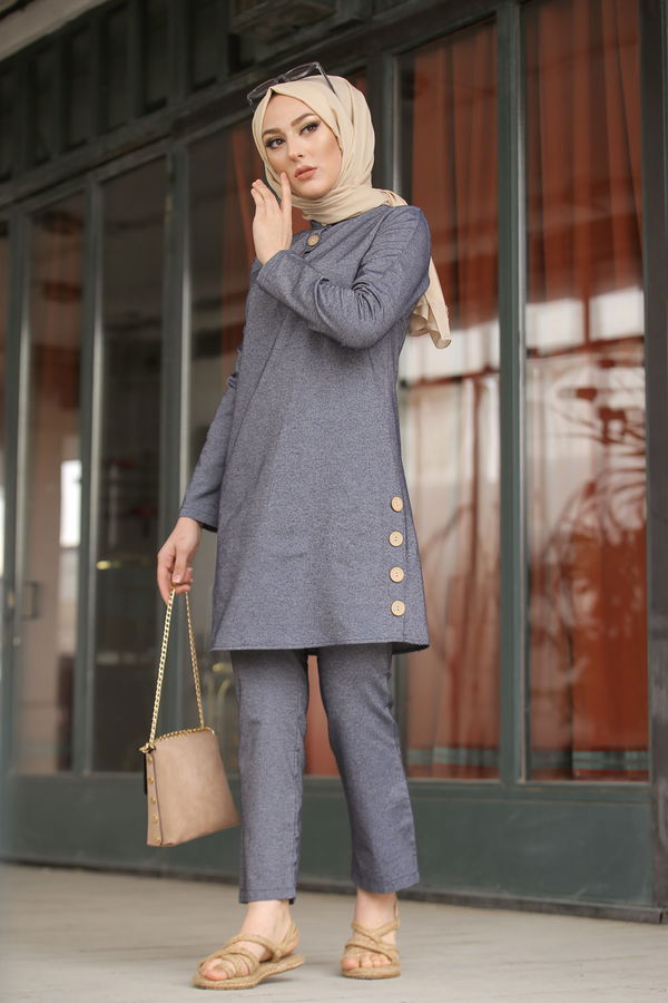 3014 Tunik Pantolon Lacivert - 3014