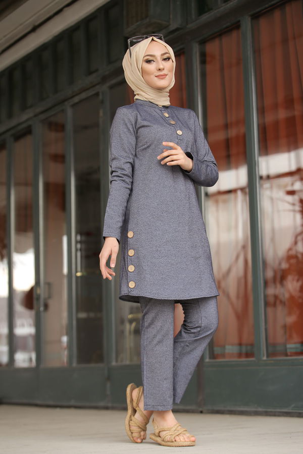 3014 Tunik Pantolon Lacivert - 3014