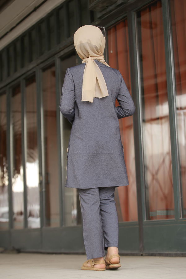 3014 Tunik Pantolon Lacivert - 3014