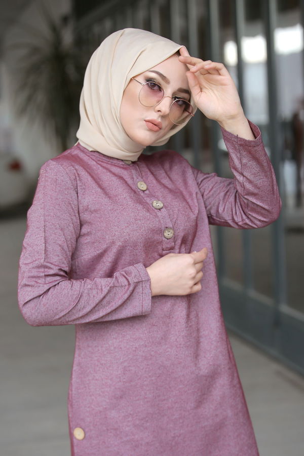 3014 Tunik Pantolon Bordo - 3014