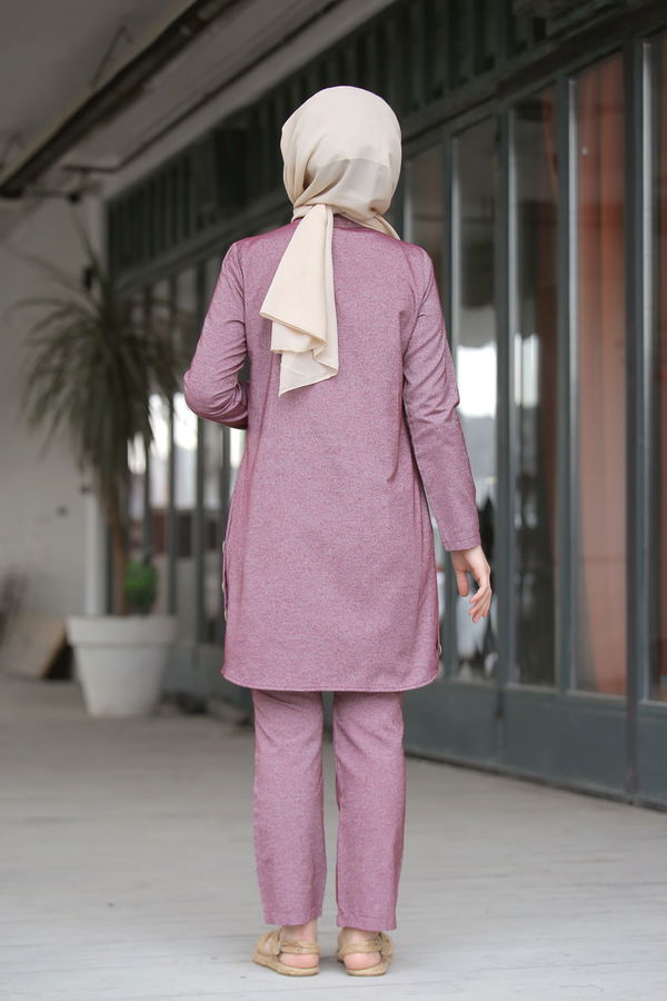 3014 Tunik Pantolon Bordo - 3014