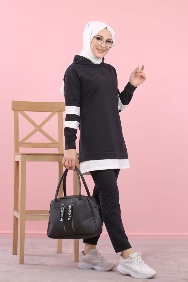 8389 TUNİK PANTOLON Siyah - 8389