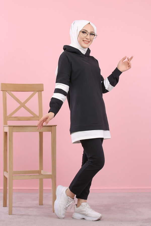 8389 TUNİK PANTOLON Siyah - 8389