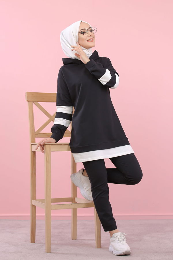 8389 TUNİK PANTOLON Siyah - 8389