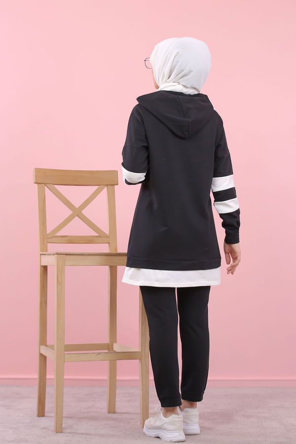 8389 TUNİK PANTOLON Siyah - 8389