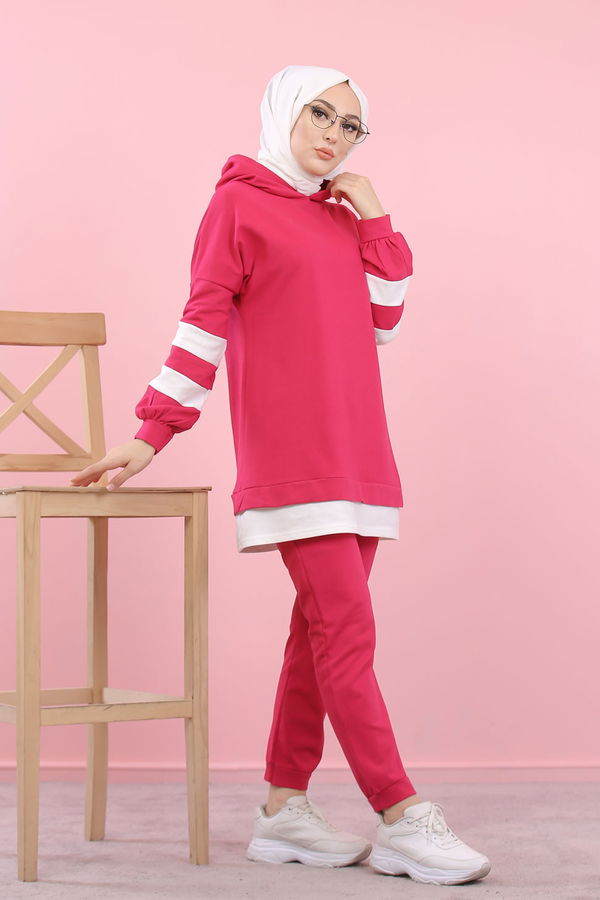 8389 TUNİK PANTOLON Fuşya - 8389 FUŞYA