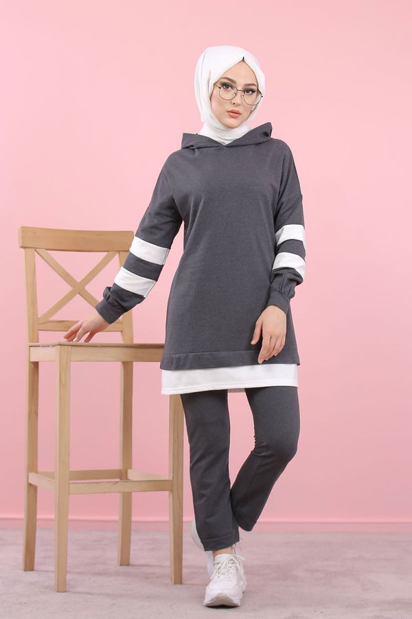 8389 TUNİK PANTOLON Antrasit - 8389