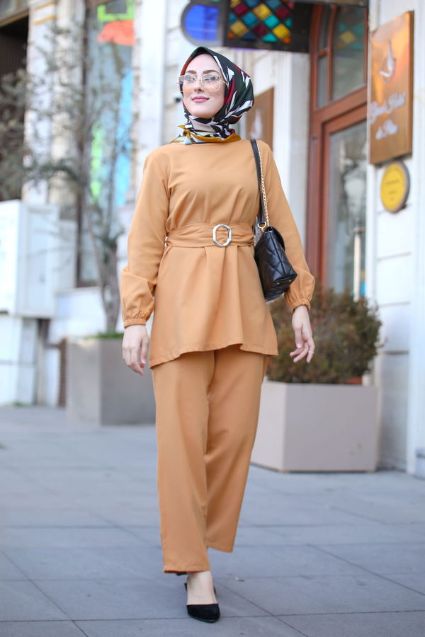 Tunık Pantolon Sarı - 1366