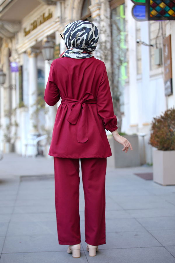 Tunık Pantolon Bordo - 1366