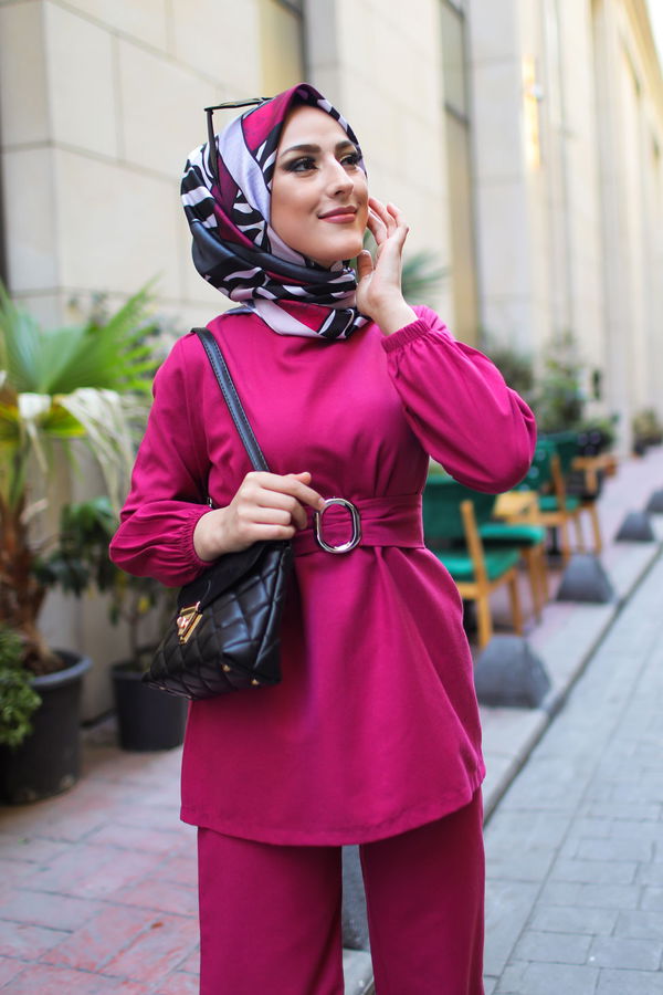 TUNIK PANTOLON Mürdüm - 1366 MÜRDÜM
