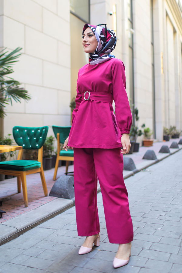 TUNIK PANTOLON Mürdüm - 1366 MÜRDÜM