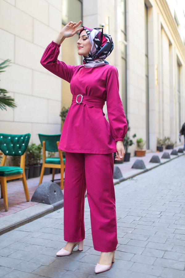 TUNIK PANTOLON Mürdüm - 1366 MÜRDÜM