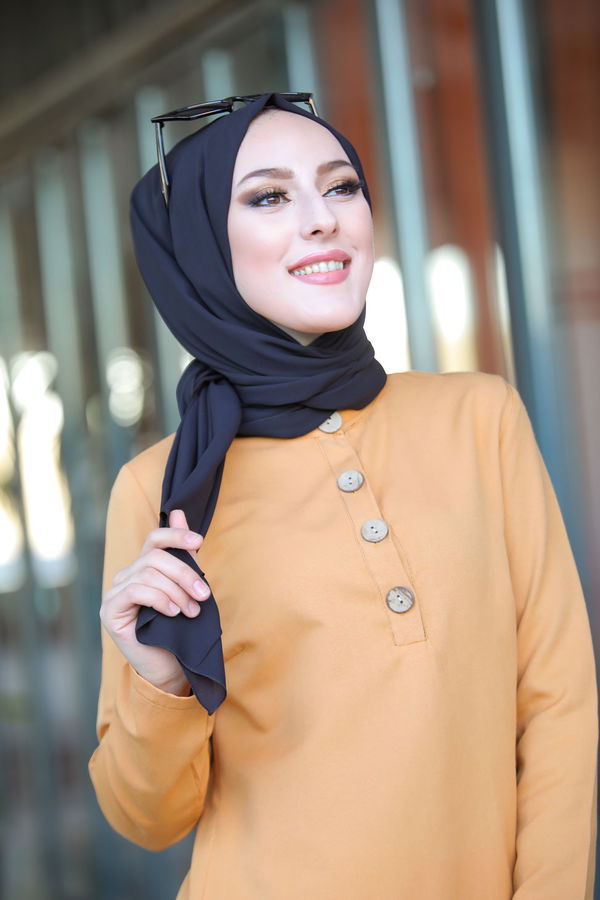 Tunik Pantolon Sarı - 8432 Sarı