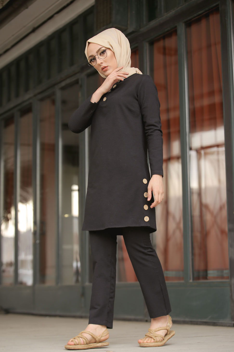 Tunik Pantolon Siyah - 8432 SİYAH