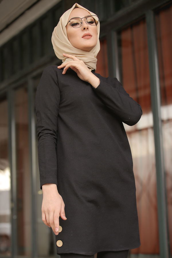 Tunik Pantolon Siyah - 8432 SİYAH