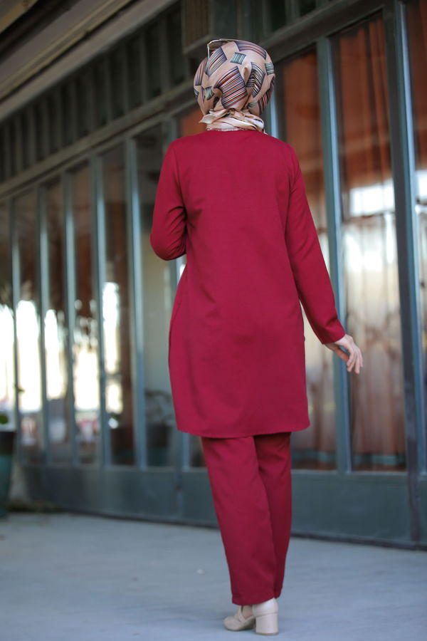 Tunik Pantolon Bordo - 8432 BORDO