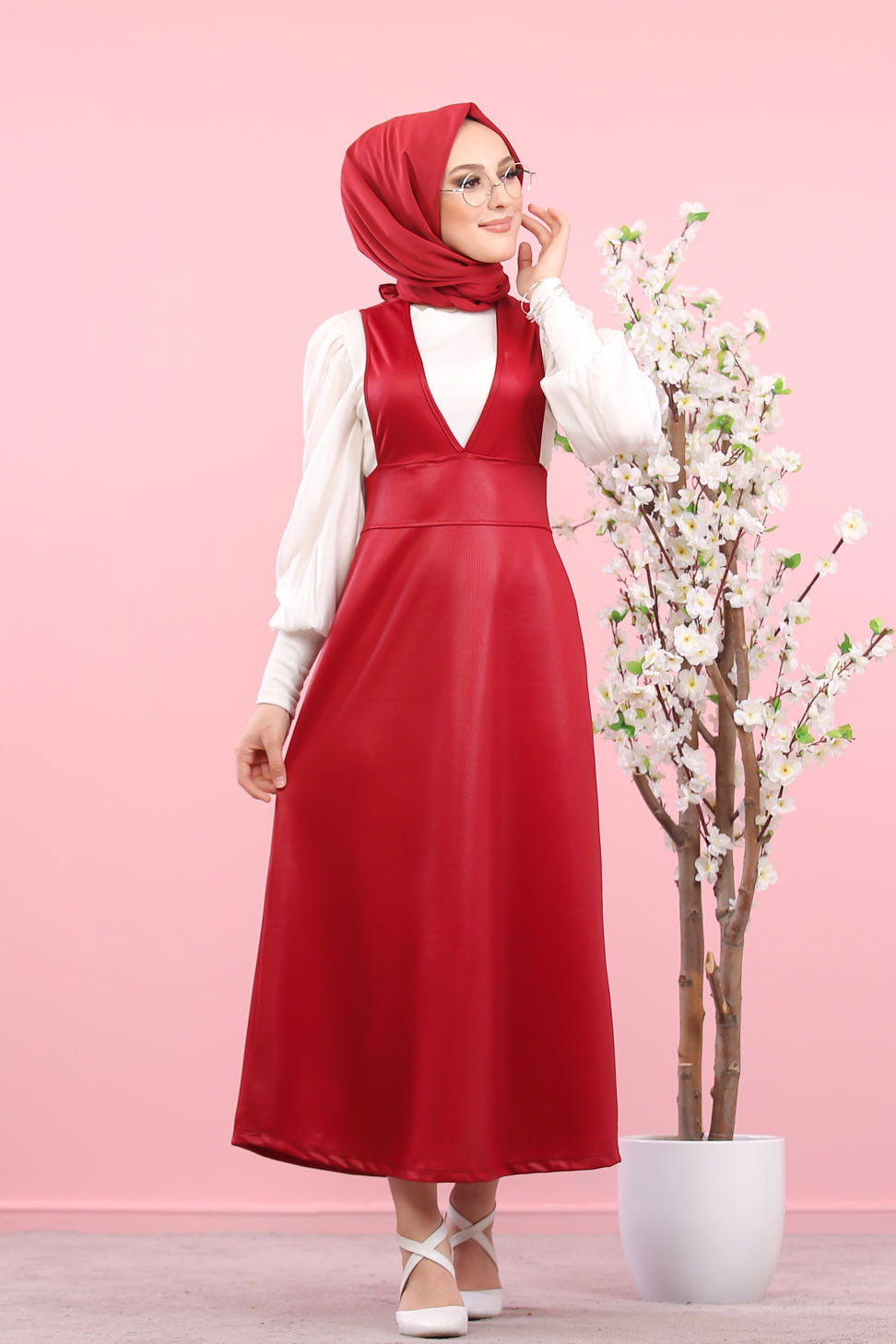 1365 ELBİSE Bordo - 1365