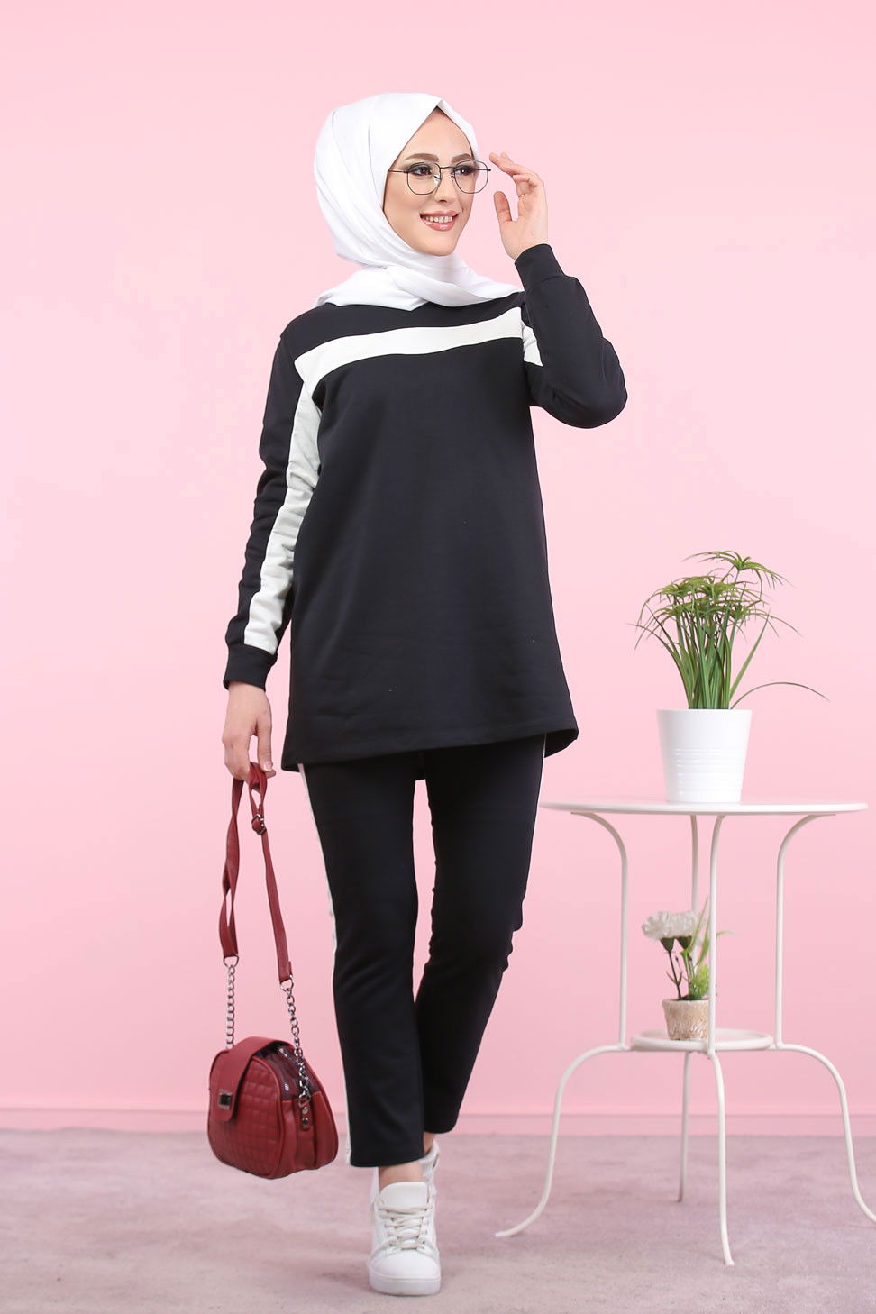 8399 TUNİK PANTOLON Siyah - 8399