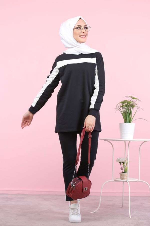 8399 TUNİK PANTOLON Siyah - 8399