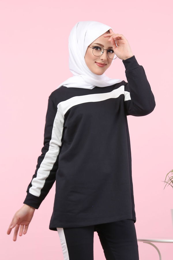 8399 TUNİK PANTOLON Siyah - 8399