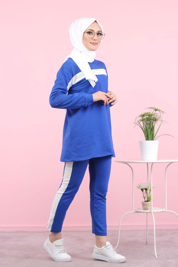 8399 TUNİK PANTOLON Mavi - 8399