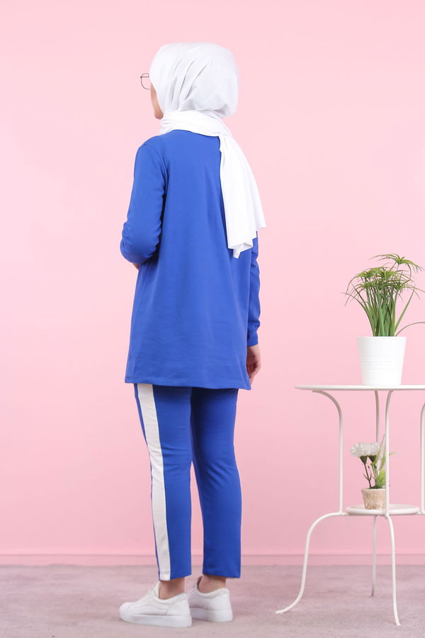 8399 TUNİK PANTOLON Mavi - 8399