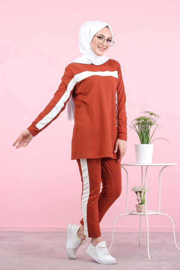 8399 TUNİK PANTOLON Kiremit - 8399 KİREMİT