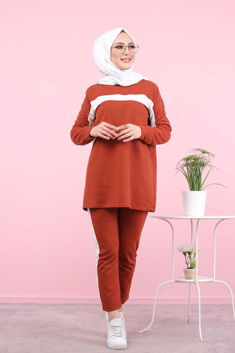 8399 TUNİK PANTOLON Kiremit - 8399 KİREMİT