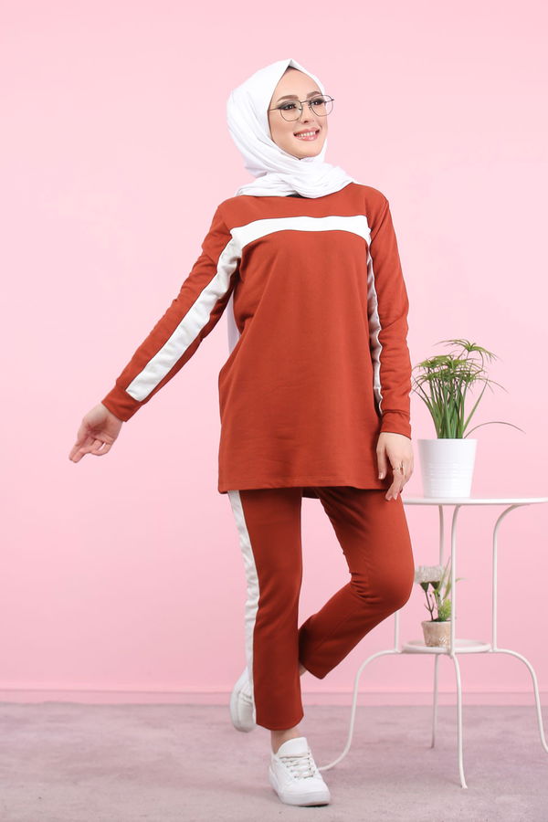 8399 TUNİK PANTOLON Kiremit - 8399 KİREMİT