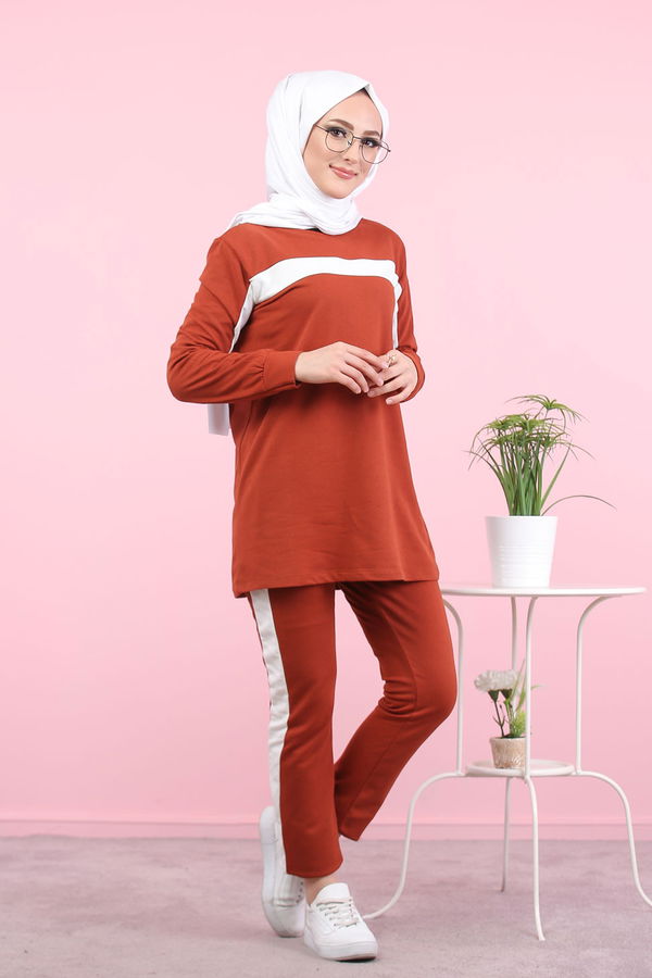 8399 TUNİK PANTOLON Kiremit - 8399 KİREMİT