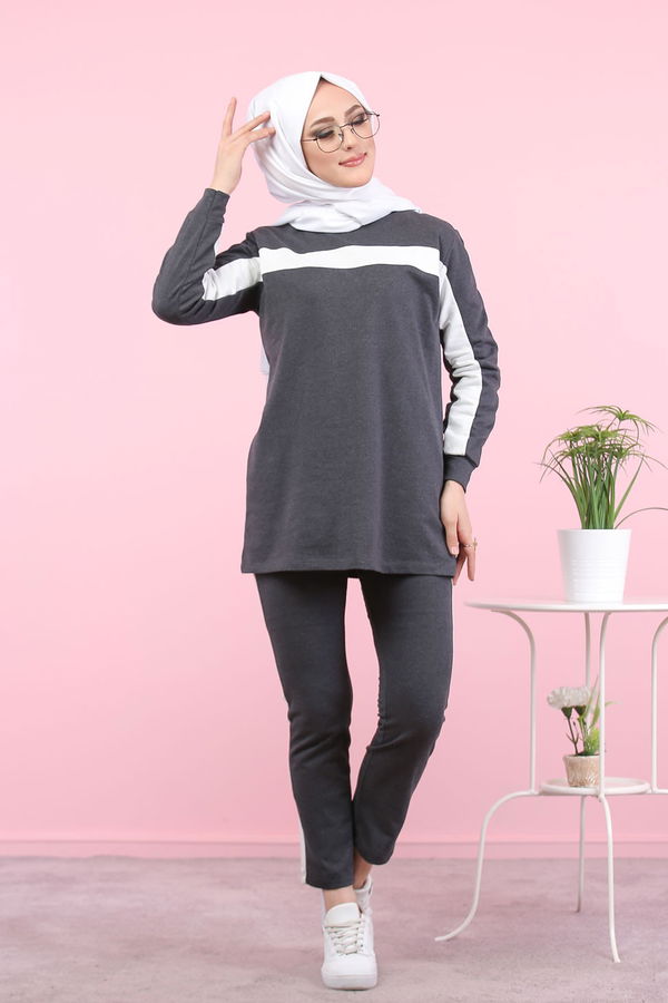 8399 TUNİK PANTOLON Antrasit - 8399