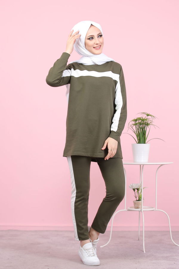 8399 TUNİK PANTOLON Haki - 8399 HAKİ