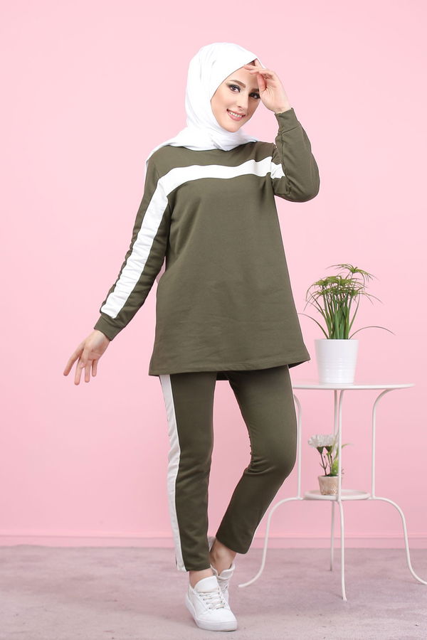 8399 TUNİK PANTOLON Haki - 8399 HAKİ