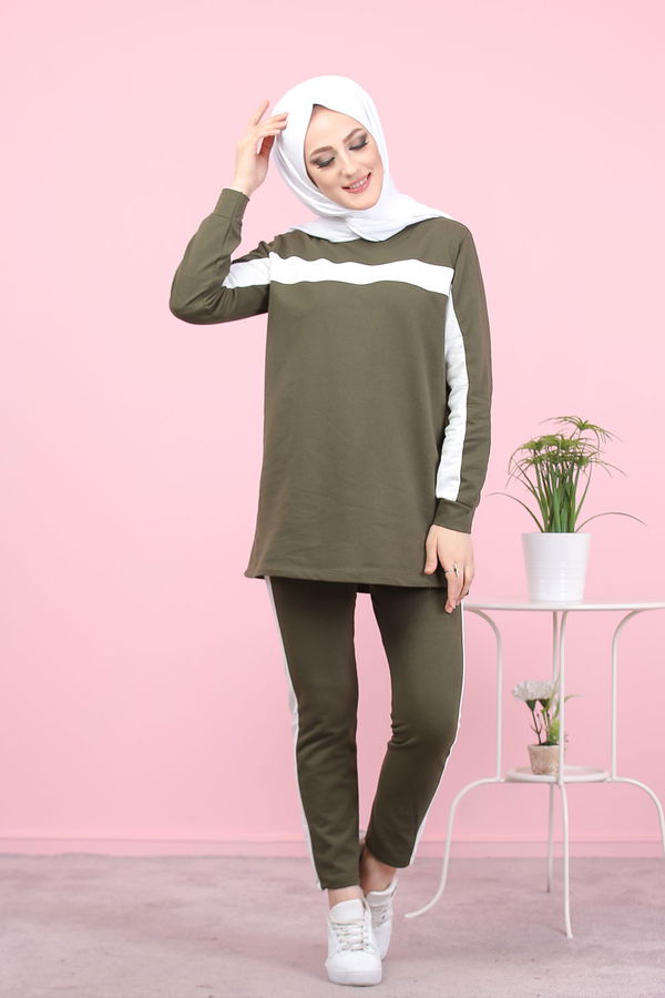 8399 TUNİK PANTOLON Haki - 8399 HAKİ