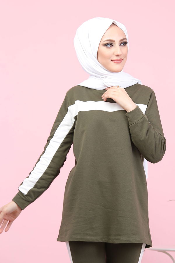 8399 TUNİK PANTOLON Haki - 8399 HAKİ